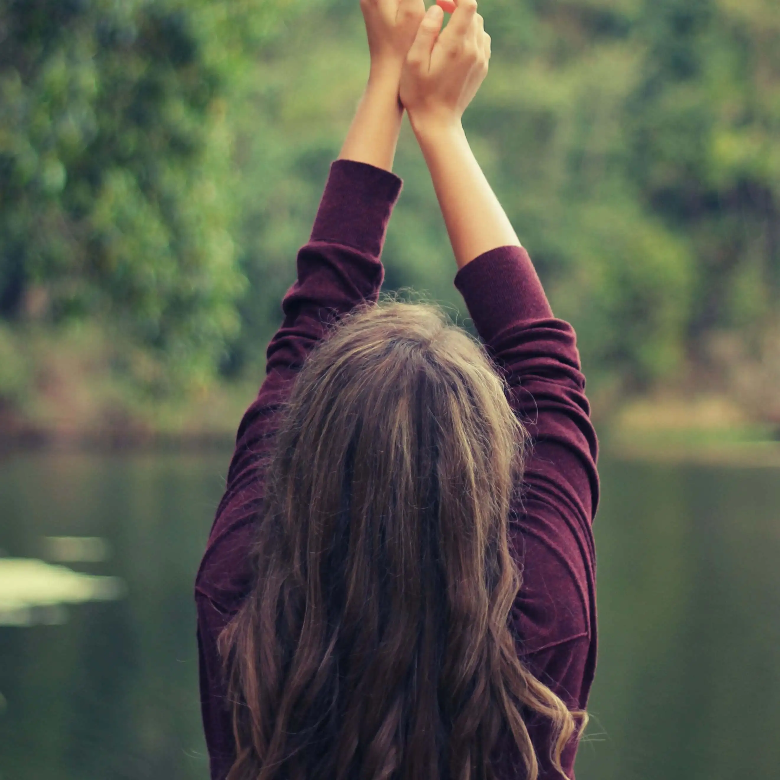 photo of solo meditation