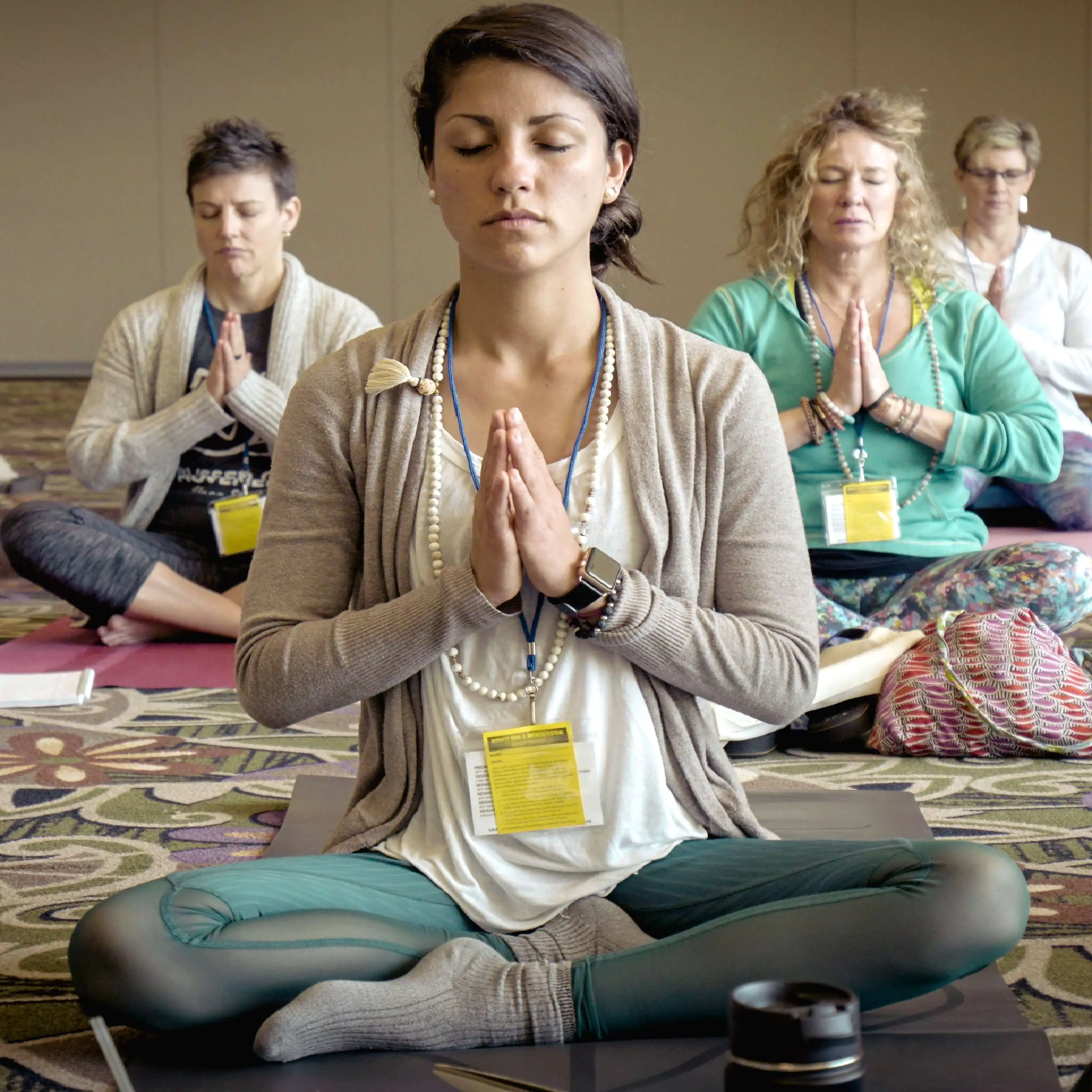 photo of group meditation